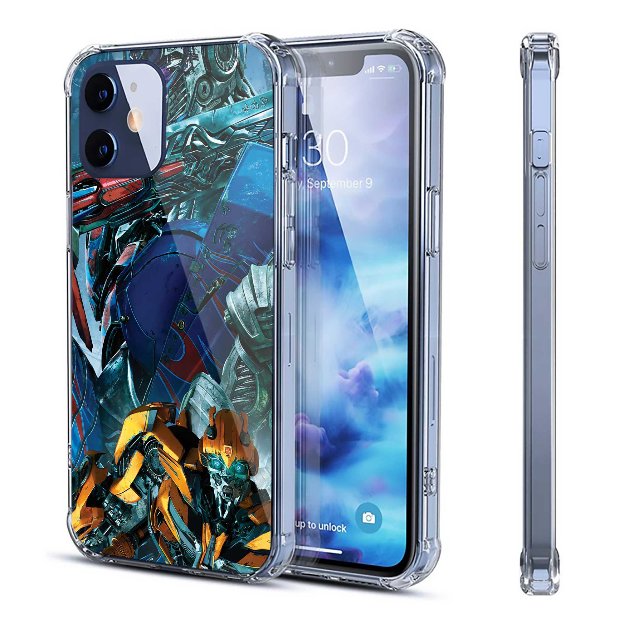 （画像用） Transformers トランスフォーマー 【iPhone 12シリーズ対応】透明スマホケース（クリアソフトケース）